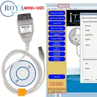 Новейшая модель; V15.00.026 мини-vci Интерфейс для TOYOTA Techstream MINI-VCI FT232RL чип J2534 OBD2 диагностический кабель