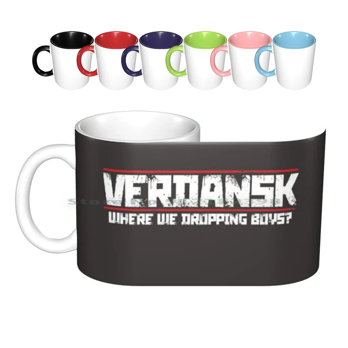 

Where We Dropping Boys  Ceramic Mugs Coffee Cups Milk Tea Mug Verdansk Dropping Games Where We Dropping Boys Team Drop Modern