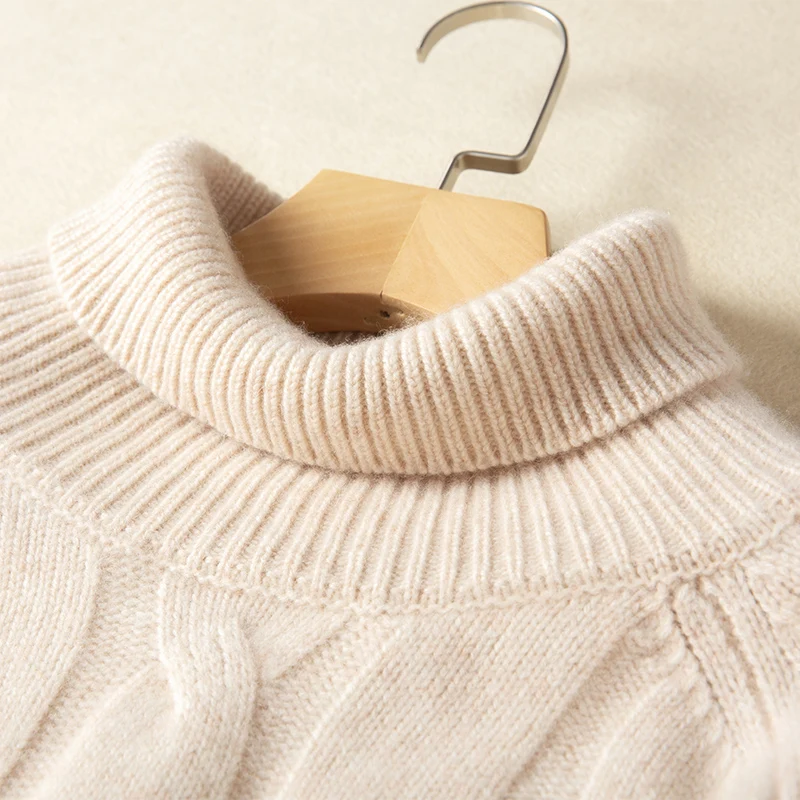 

2020Autumn and Winter New Cashmere Sweater Woman Sweaters Turtleneck Sweater Loose Sweater Ladies Pullover Sweater Women Sweater