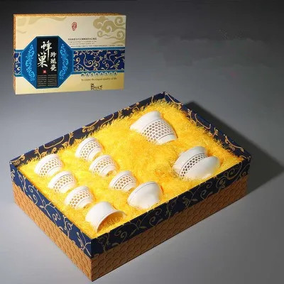 Сине-белые фарфоровые чайные наборы Цзиндэчжэнь керамический чайник домашняя