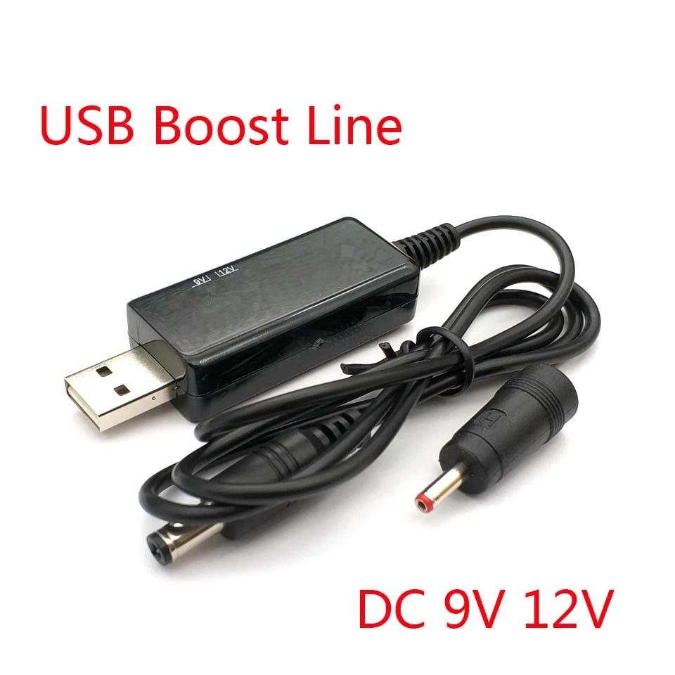 USB Boost Converter DC 5V To 9V 12V USB Step-up Converter Cable+ 3.5x1.35mm Connecter For Power Supply/Charger/Power Converter