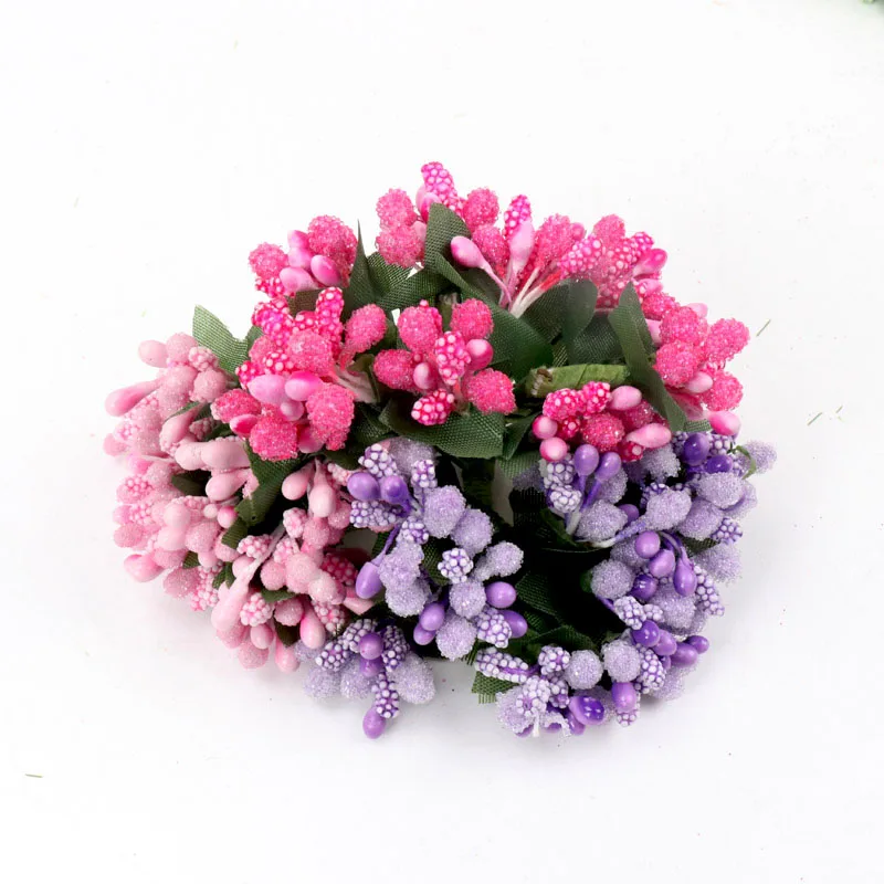 12pcs pearl Berry Artificial Stamen Flower For Wedding Home Decoration Pistil DIY wreath Scrapbooking Craft Fake Flowers | Дом и сад