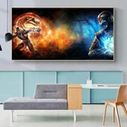 Картина на холсте Mortal Kombat, Постер для видеоигр, настенное искусство для фоторамки, готовая к подвешиванию