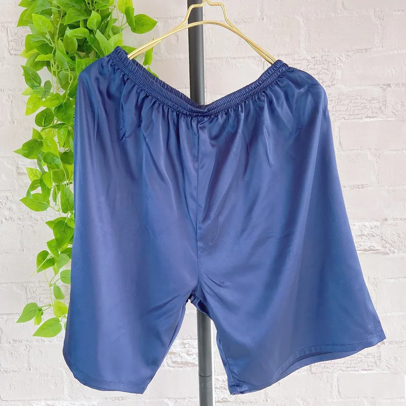 

Men And Women Women'S Viscose Beach Shorts Imitated Silk Fabric Large Size Casual Trunks Thin Summer Home ear