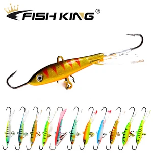 FISH KING приманка для зимней подледной рыбалки с 3D глазами, яркая зимняя искусственная жесткая приманка, джиггинг, окунь, щука, воблер, приманка