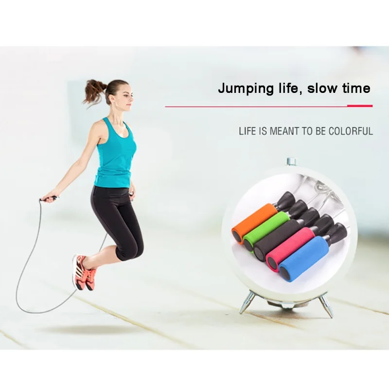 

Jump Ropes Sports Wear-resistant Steel Wire Skipping Rope Sponge Sleeve Handle Jump Rope