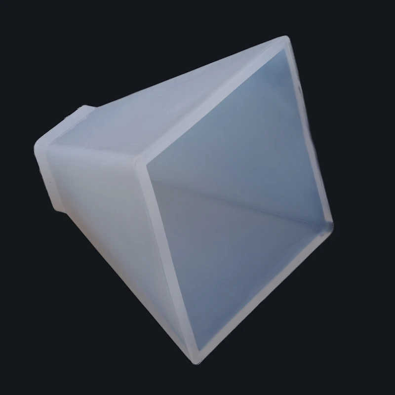 White silicon mold Crystal Epoxy Pyramid Silicone Mould Crystal drops molde silicona molds for plaster
