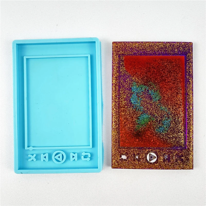 

PAD Shape Mold PAD Keychain Resin Mold DIY Media Player Pendant Silicone Mould Resin Epoxy