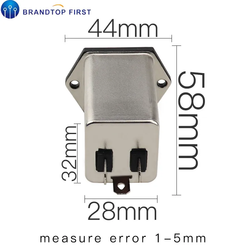 IEC 320 C14 мужской розетка с предохранителем CW2B 10A T(001) мощность фильтр EMI