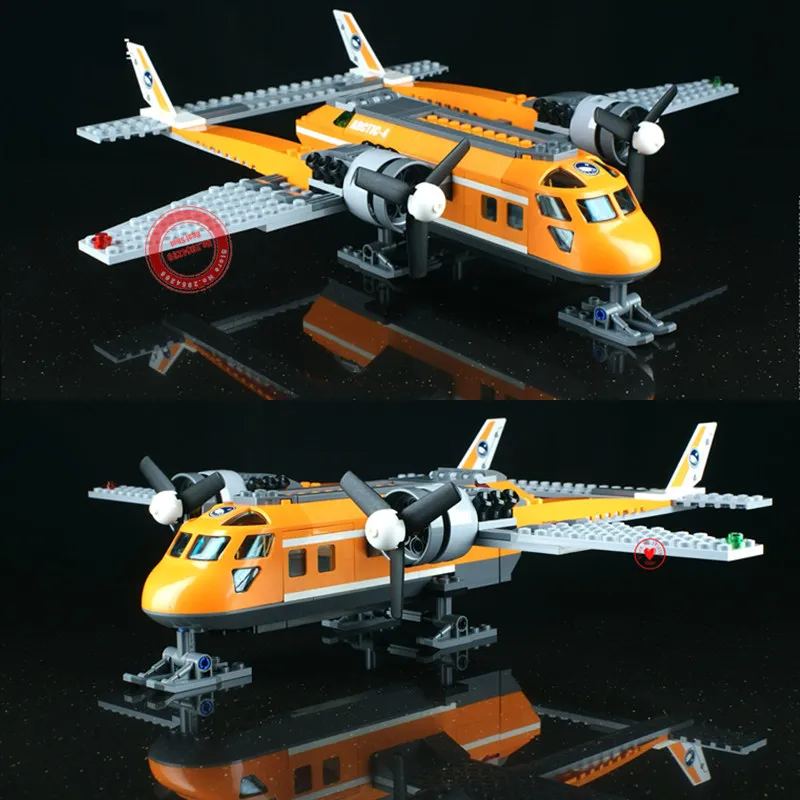 Новый Arctic Supply Plane fit city фигурки строительные блоки кирпичи техника модель игрушки