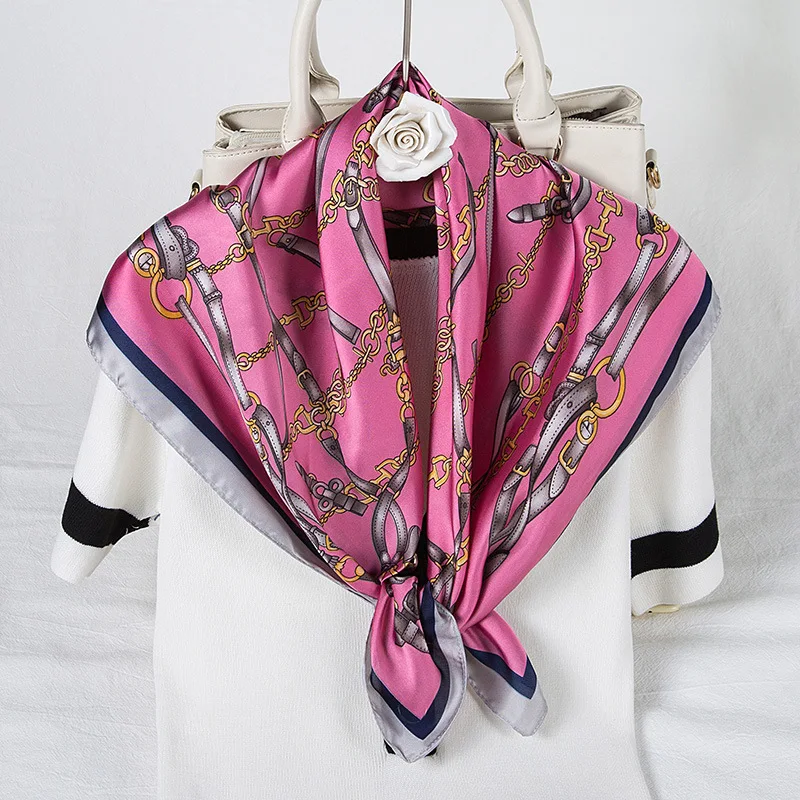 Новинка 2020 женский шелковый шарф модные женские квадратные шарфы мягкие