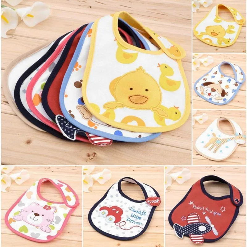 

10Pc/Lot Mixed sales cotton baby bibs waterproof infant bibs(send by boys' or girls') aTRK0010