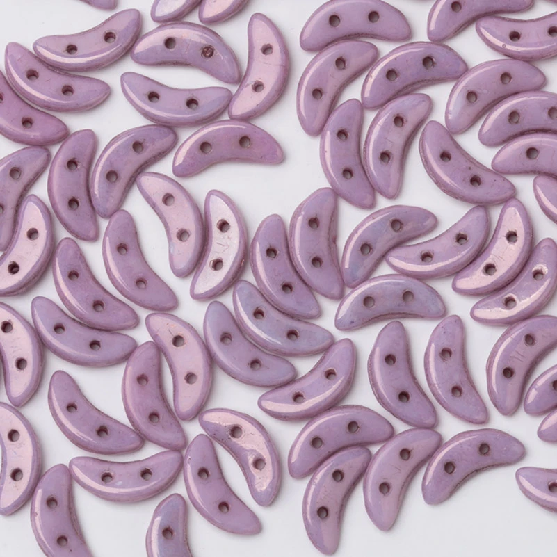 Taidian форма Полумесяца бусины из чешского стекла бирюзового цвета DIY бисерные