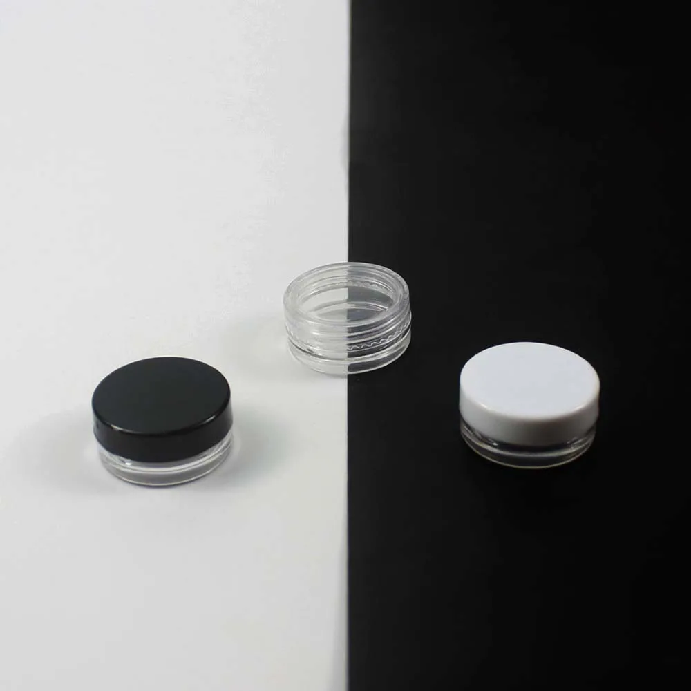 1000 шт./лот 3 мл прозрачная пластиковая банка г для Крема Косметическая упаковка
