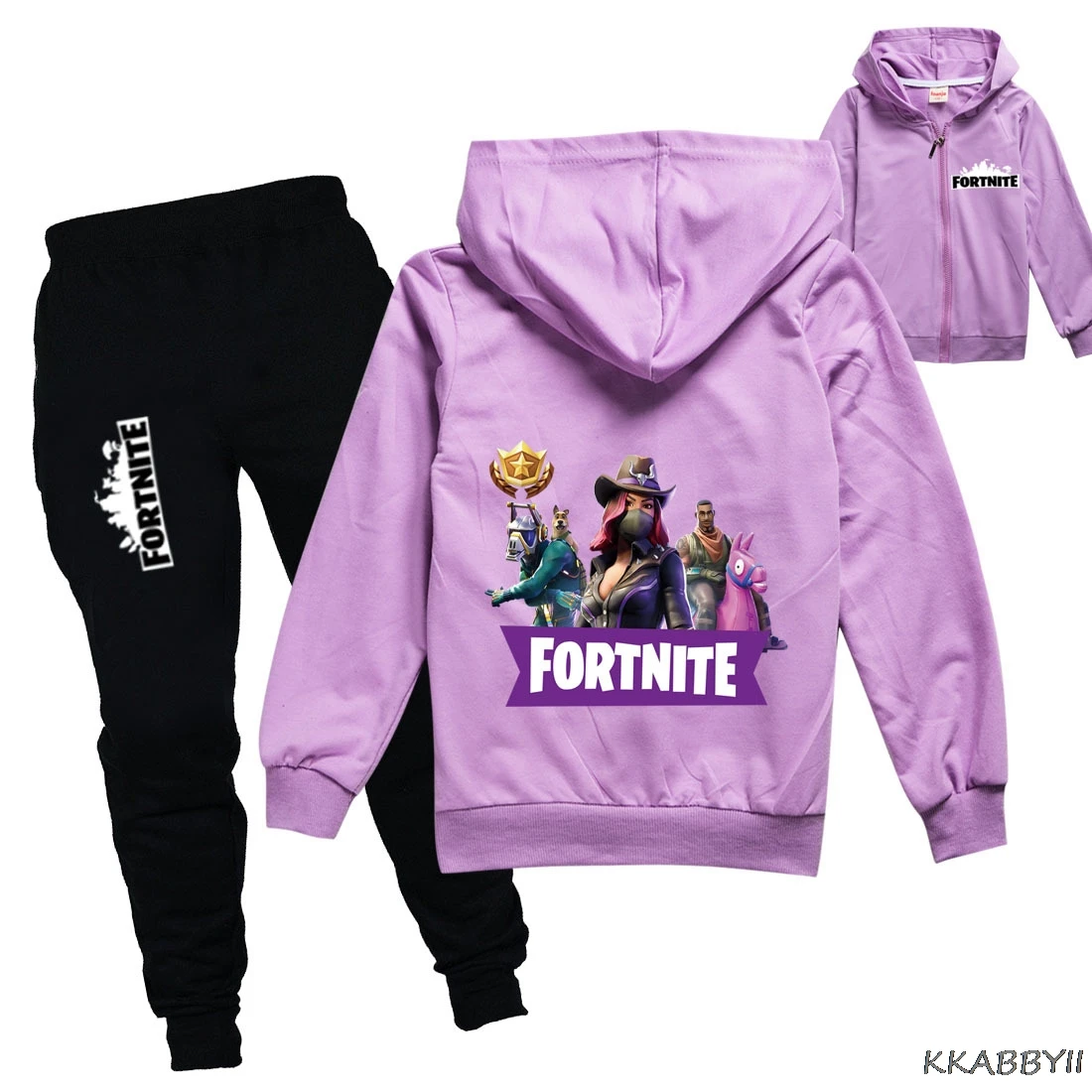 Фото Одежда для мальчиков, с капюшоном, с принтами персонажей костюм Fortnites Дети Аниме толстовки с капюшоном с принтом в виде персонажей из мультфильма Топы + брюки, комплект одежды из 2 предметов, спортивный костюм №3