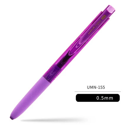UNI Signo RT1 UMN-155 гелевая ручка 0,38/0,5 мм K6 версия гелевая ручка для письма цветная ручка водопроводная ручка студенческие Обучающие канцелярские принадлежности низкое Демпфирование - Цвет: Purple 0.5