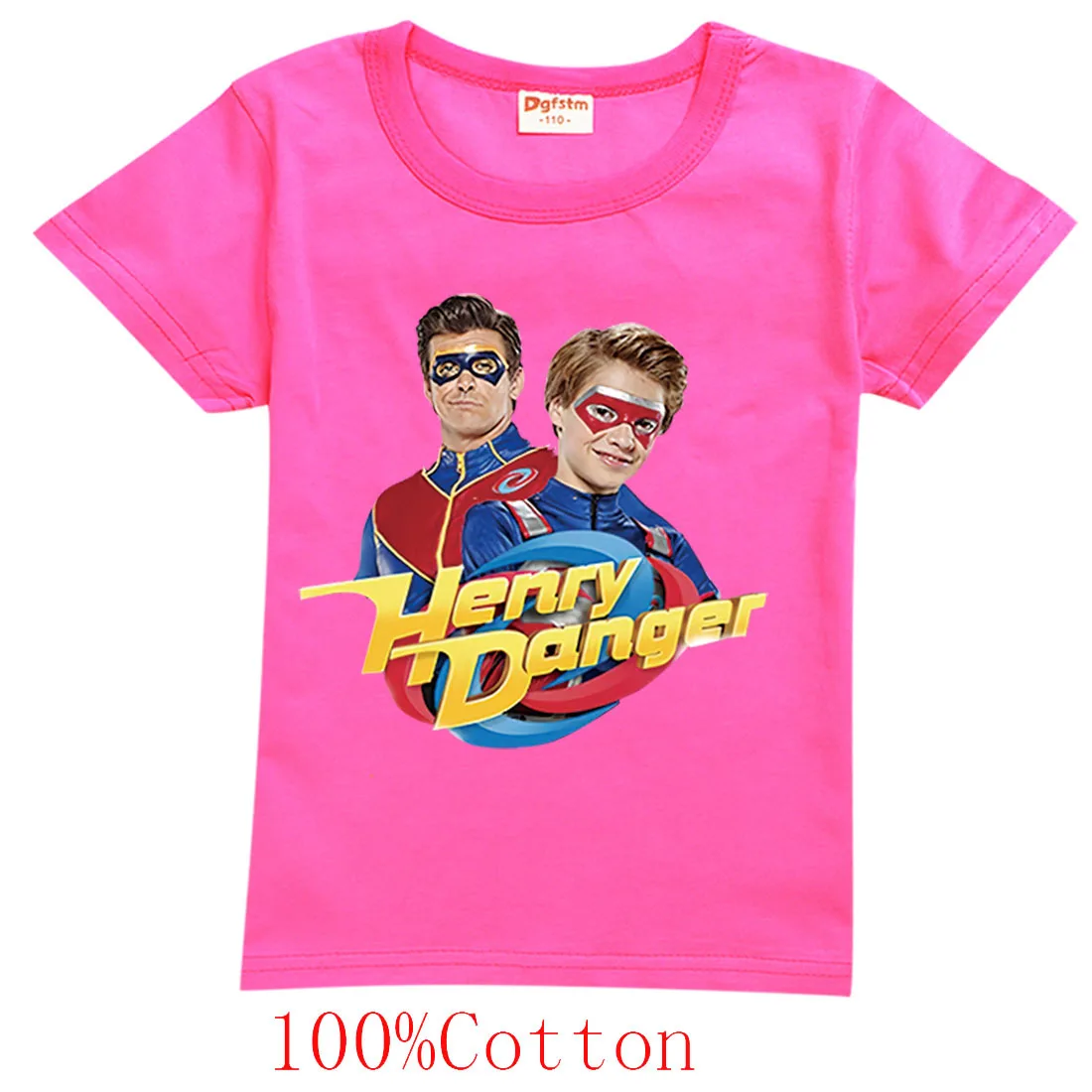 

T Shirts Costume Boy's Clothing Rabbits Clothes Tshirt Short Sleeve T-Shirts Tee Tops Children Kids Tees Boys Henry Danger Girls