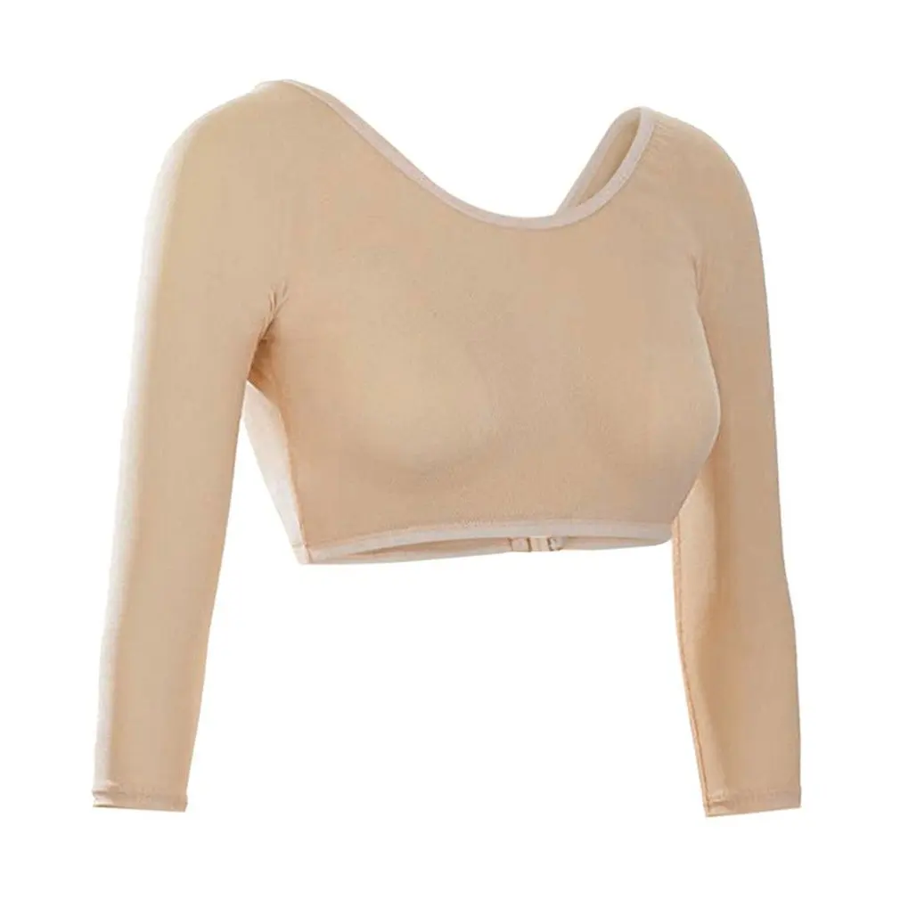 

Invisible Seamless Arm Shaper T-Shirt Compression Mesh Chest Slim Upper Top Black White Fresh Blue Color