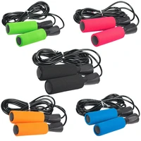 sweat absorbent foam handle weight bearing pvc plastic skipping rope adjustable rapid speed jumping rope cable fitness slim body