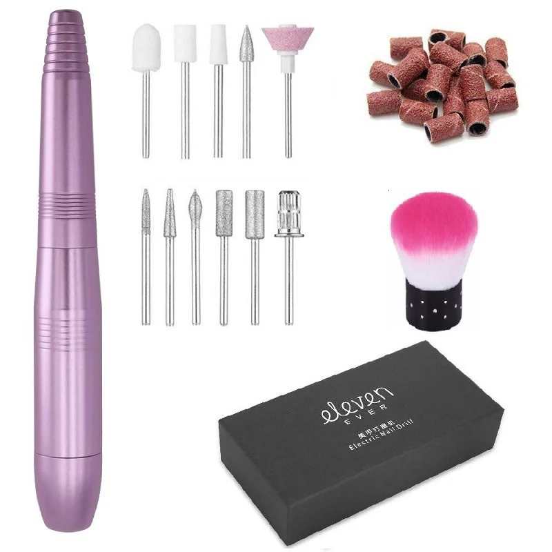 1 Набор электрическая дрель для ногтей ручка машинка маникюра портативная пилка