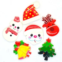 resin flatback christmas snowman reindeer cabochonschristmas scrapbook party embellishment decorationhair bow centers
