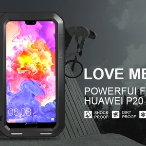 love mei powerful metal waterproof case for huawei p20 shockproof cover for huawei p20 pro aluminum protection gorilla glass free global shipping