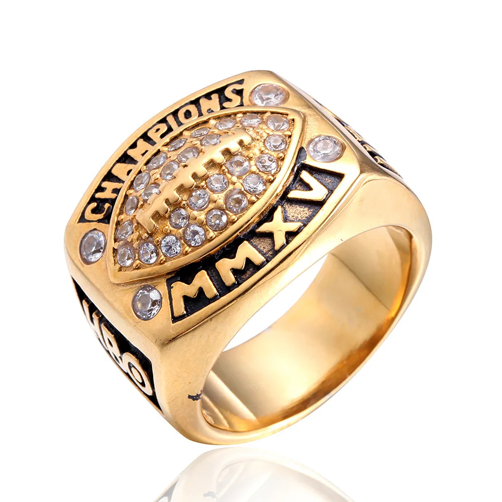 

Trendy Men's Gold Fashion Christianity Carved Metal Ring Trend Religious Style Lucky Charm Jewelry Gift Accessories