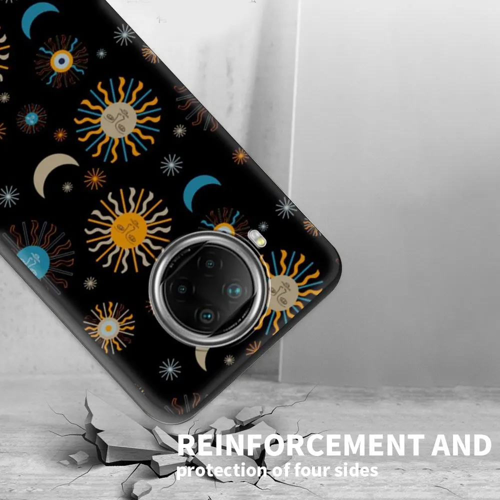 Case for Xiaomi Redmi Note 9S 9 8 Pro 7 8T 10 9C 9A 7A K40 Soft Back Luxury Design Phone Cover 8A 6A Coque Death Tarot Cat | Мобильные
