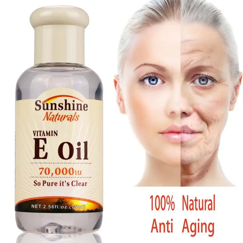 Эфирное масло для ухода за кожей Sunshine Naturals витамин Е жидкость 70000iu 2 5 унции
