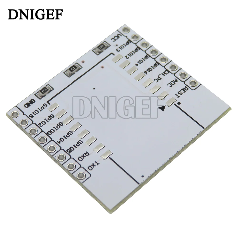 Плата-переходник для модуля ESP8266 с последовательным Wi-Fi белая основа применяется