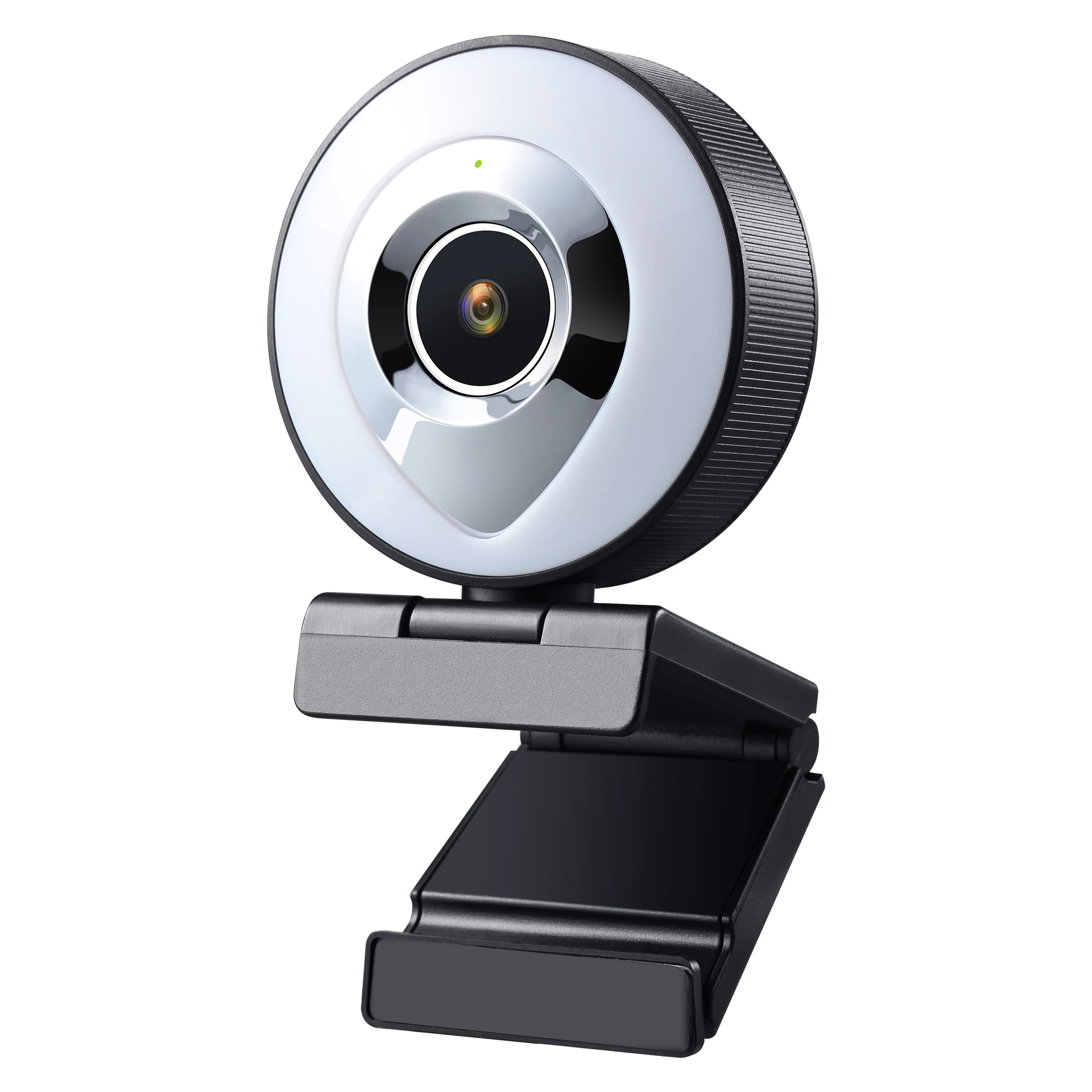 

1080P HD Web Camera Auto Focus Ring Beautify Fill-in Lighting Video Webcam Live Broadcast Mic USB 3 Grades Touch Brightness