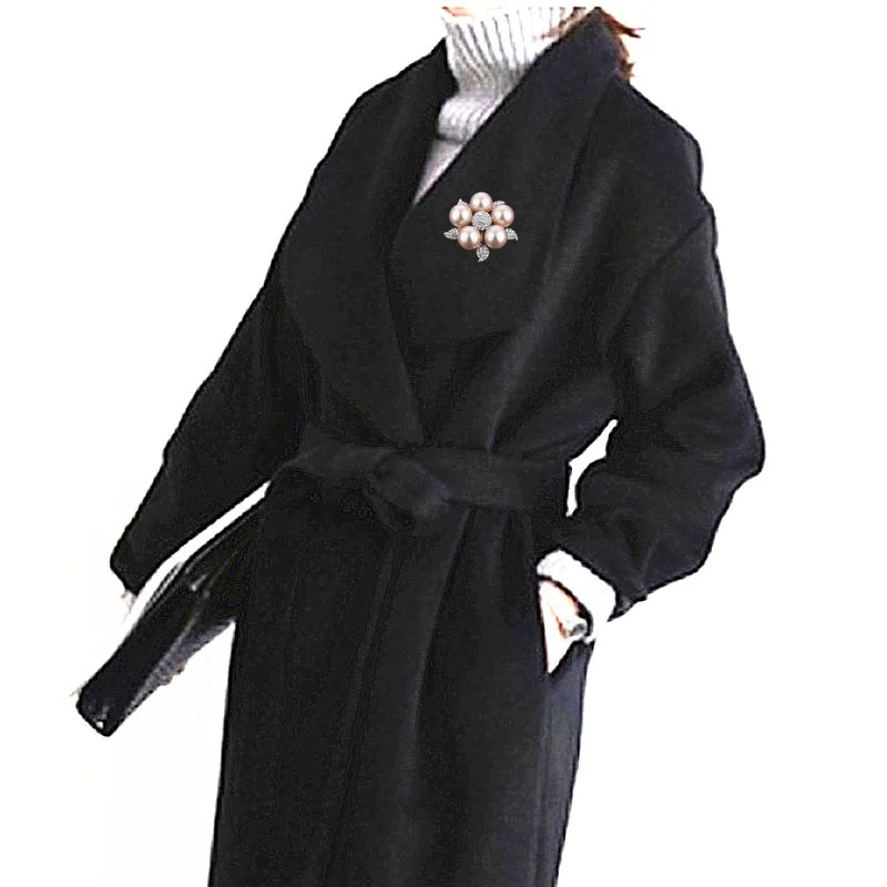 

NEW Fashion Vintage Women Rhinestones Brooches Flower White Simulated Pearl Brooch for women wedding X00171