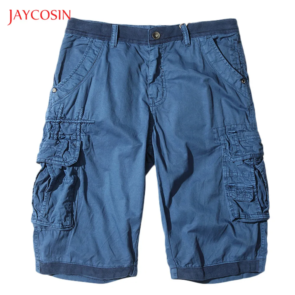 Длинные шорты карго Jaycosin летние повседневные хлопковые эластичные Капри с