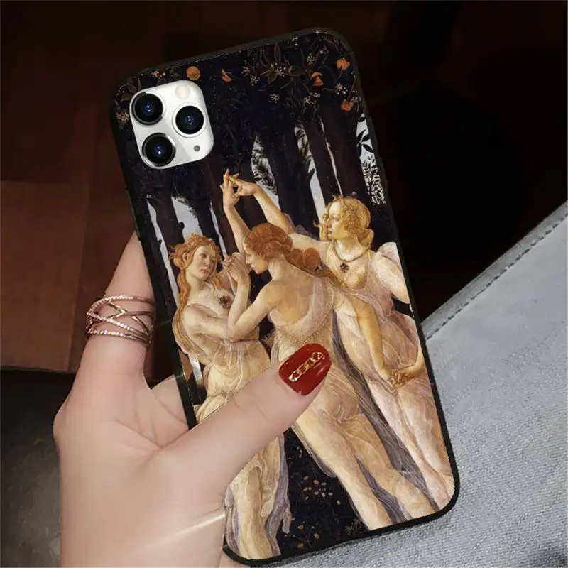 

Art Painting The Birth Of Venus soft tpu shell cover Phone Case for iPhone 11 12 pro XS MAX 8 7 6 6S Plus X 5S SE 2020 XR