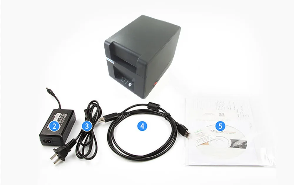 Термопринтер этикеток 80 мм стикер печатная машина с USB Bluetooth портом ЕС вилка