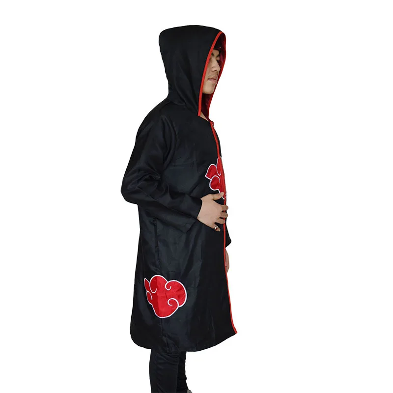 Плащ Аниме Косплей Костюм Sasuke Pain Deidara Konan Hidan Sasori халат с воротником-стойкой