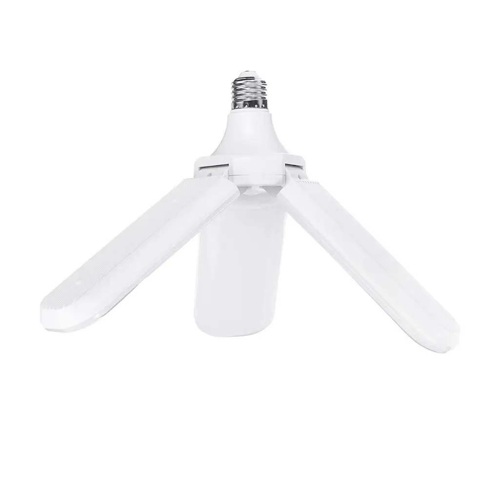 Three leaf Smuxi SMD2835 26/30/36/45/60W E27 304 светодиодов супер яркий Складной вентилятор угол лезвия Регулируемая потолочная лампа энергосберегающие лампы - Испускаемый цвет: Three leaf