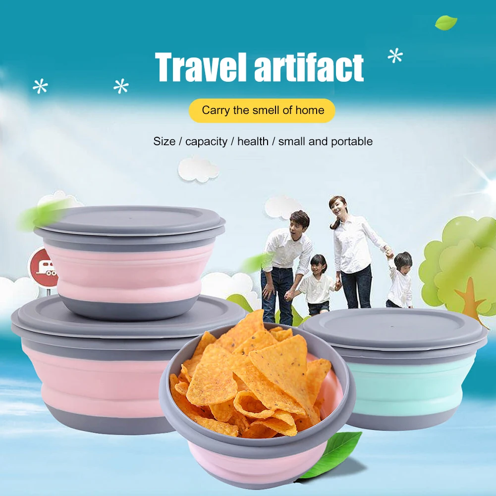 

3 шт., портативная Салатница с крышкой