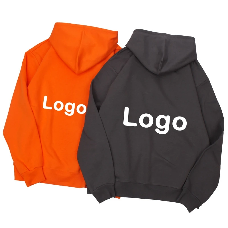 

Custom Logo Sweatshirts Print Your Picture Pullover Hoodie Cotton Couple Hooded