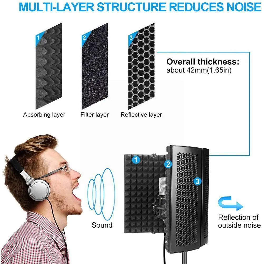 

Складной мини-микрофон Z3r9, регулируемый угол
