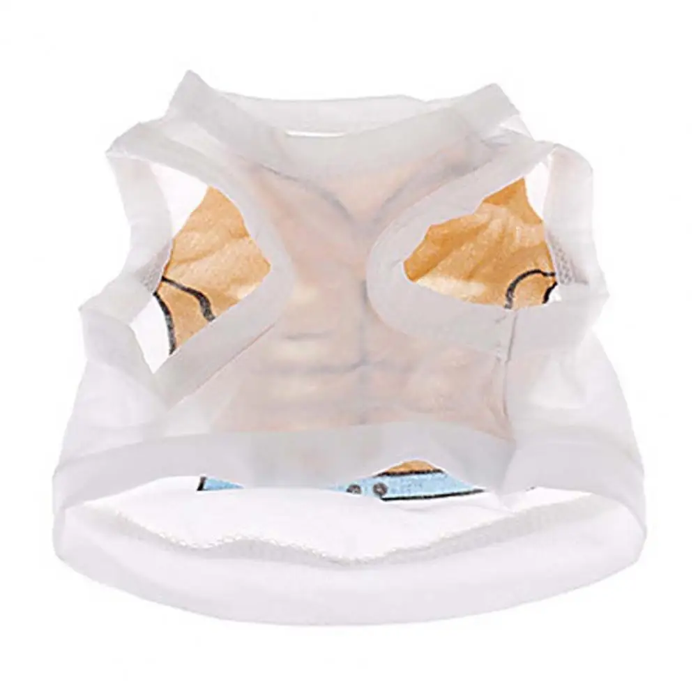 1pcs New Macho Bikini Vest For Dog Clothes Breathable Super Soft Polyester Comfy Pet for Decor Small Bulldog | Дом и сад