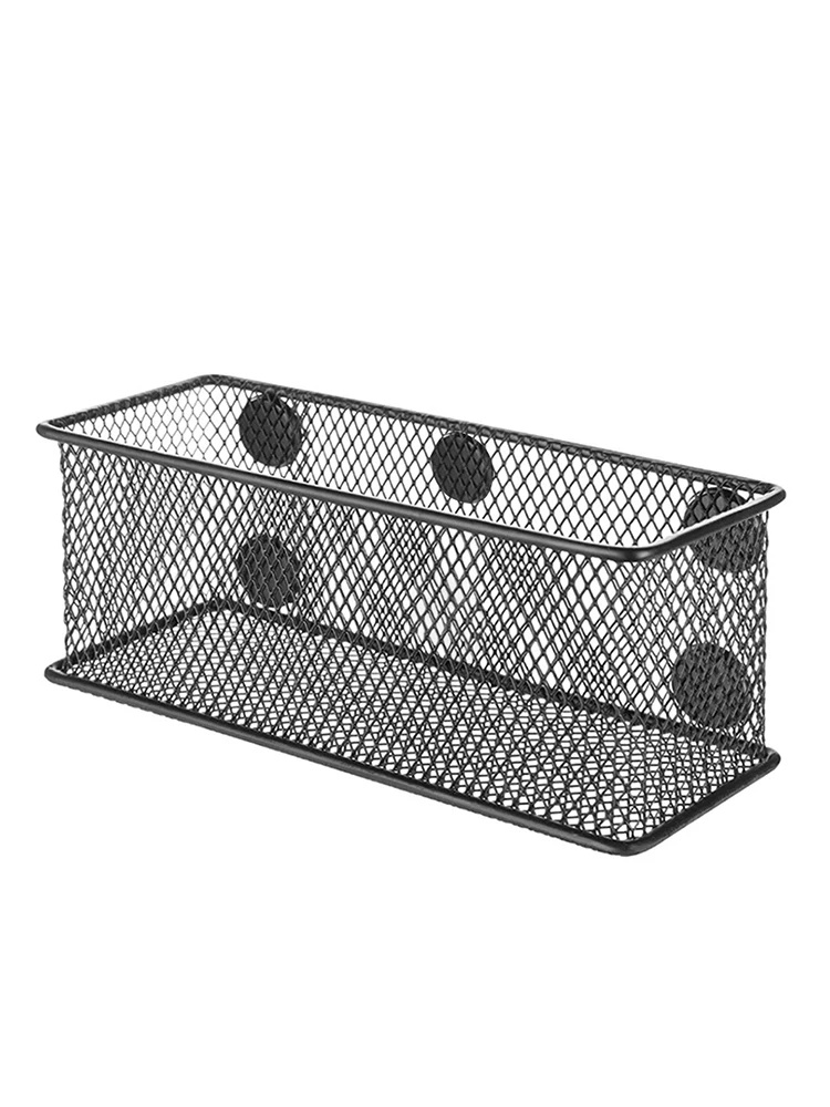 

Square Strong Magnetic Iron Grid Pen Holder Portable Refrigerator Magnet Storage Box Classroom Whiteboard Book Pen Organizer