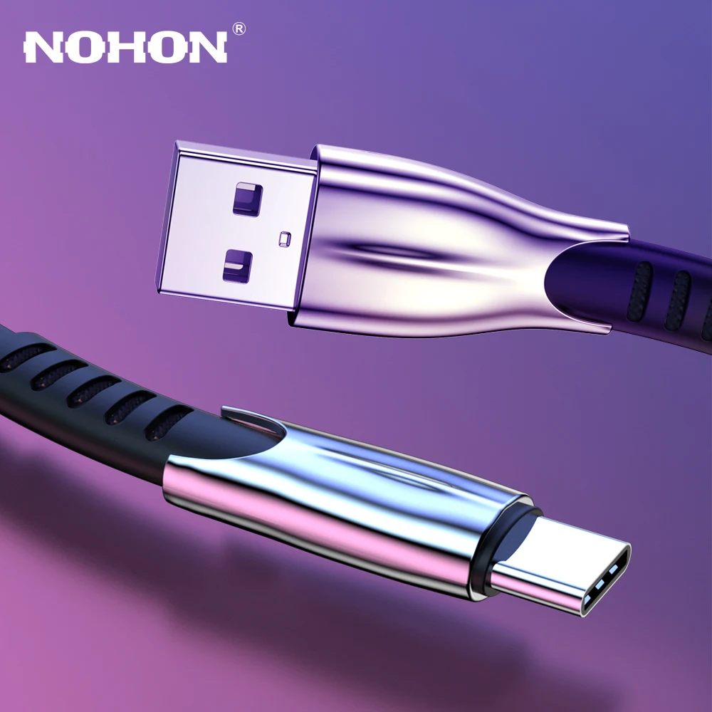 Кабель USB Type C для передачи данных и быстрой зарядки Samsung S9 S10 Plus Xiaomi Mi 9 Redmi Note 7 8 K20