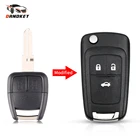 Dandkey 10 шт. модифицированный флип-ключ для Chevrolet Cruze Aveo корпус автомобильного ключа дистанционного управления 23 кнопки Fob чехол HU46YM-28 Blade автомобильный Стайлинг