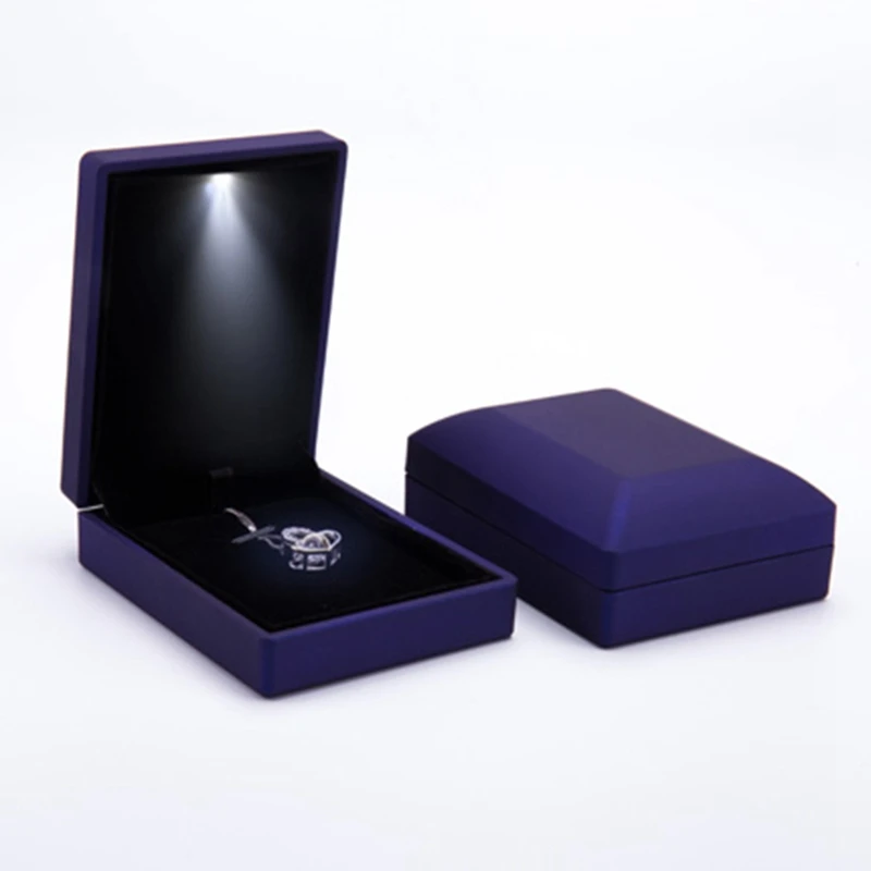 Светодиодный светильник маленький чемодан для хранения колец ожерелий DisplayTravel