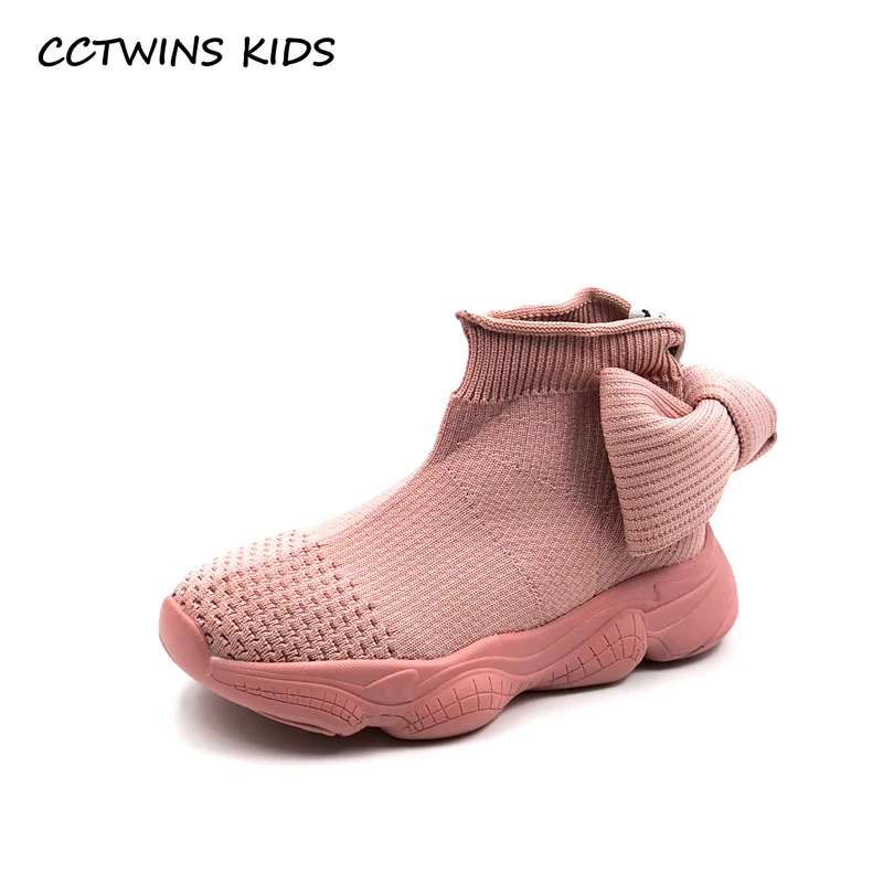 CCTWINS/детская обувь; коллекция года; сезон осень; модные высокие носки с бантом для девочек; повседневные кроссовки для мальчиков; спортивные кроссовки для детей; FH2516