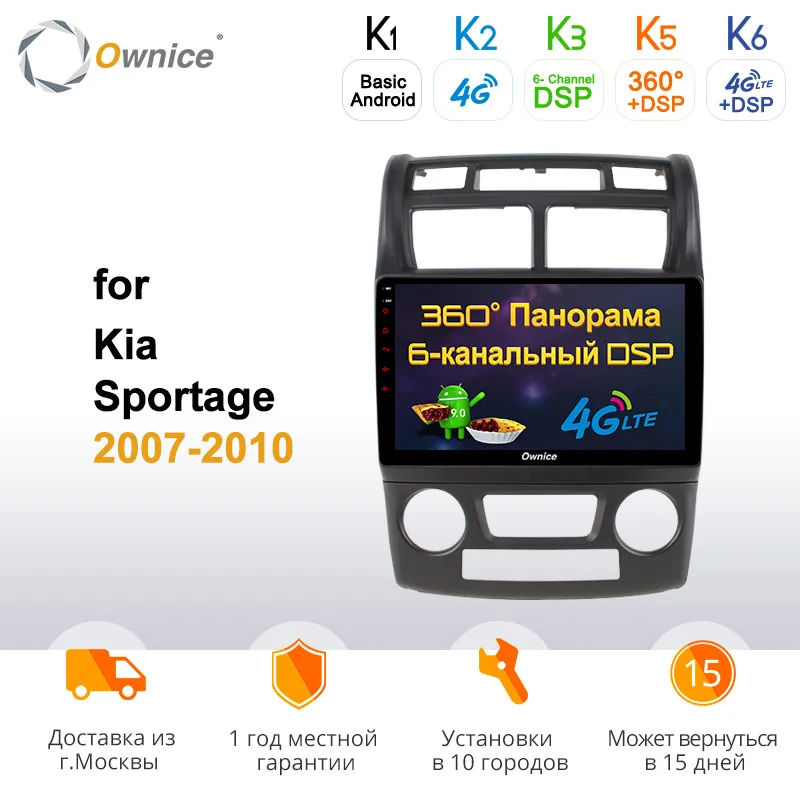 Ownice k3 k5 k6 Восьмиядерный 4G 360 панорамный автомобильный Радио стерео для Kia Sportage 2007