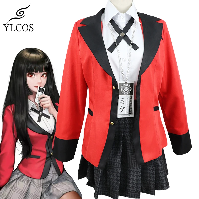 Аниме Kakegurui Jabami Yumeko костюмы для костюмированной вечеринки на Хэллоуин вечерние