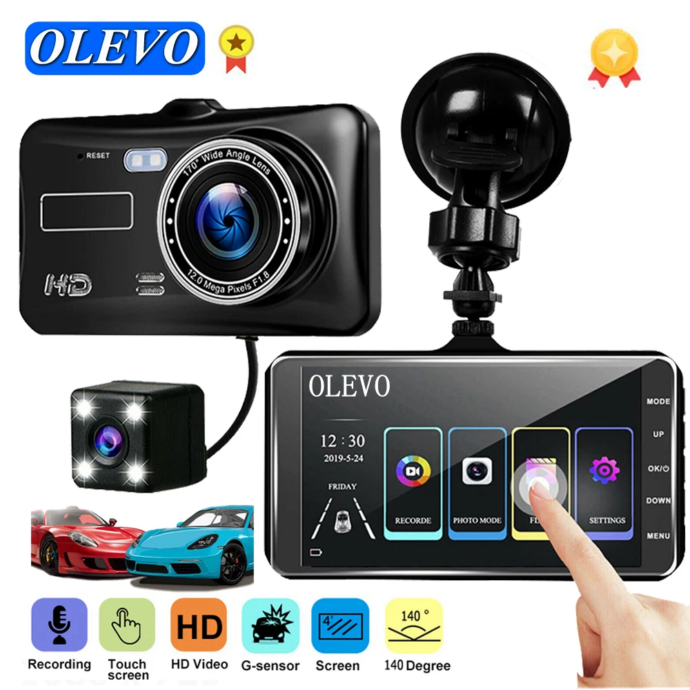 Olevo 4 ''игровая консоль Регистраторы Видеорегистраторы для автомобилей Dash Cam