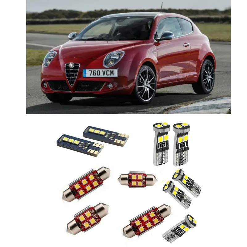 

Автомобильные аксессуары для Alfa Mito 955 2008-2018, суперъяркий белый цвет, 6000K, 12 шт.